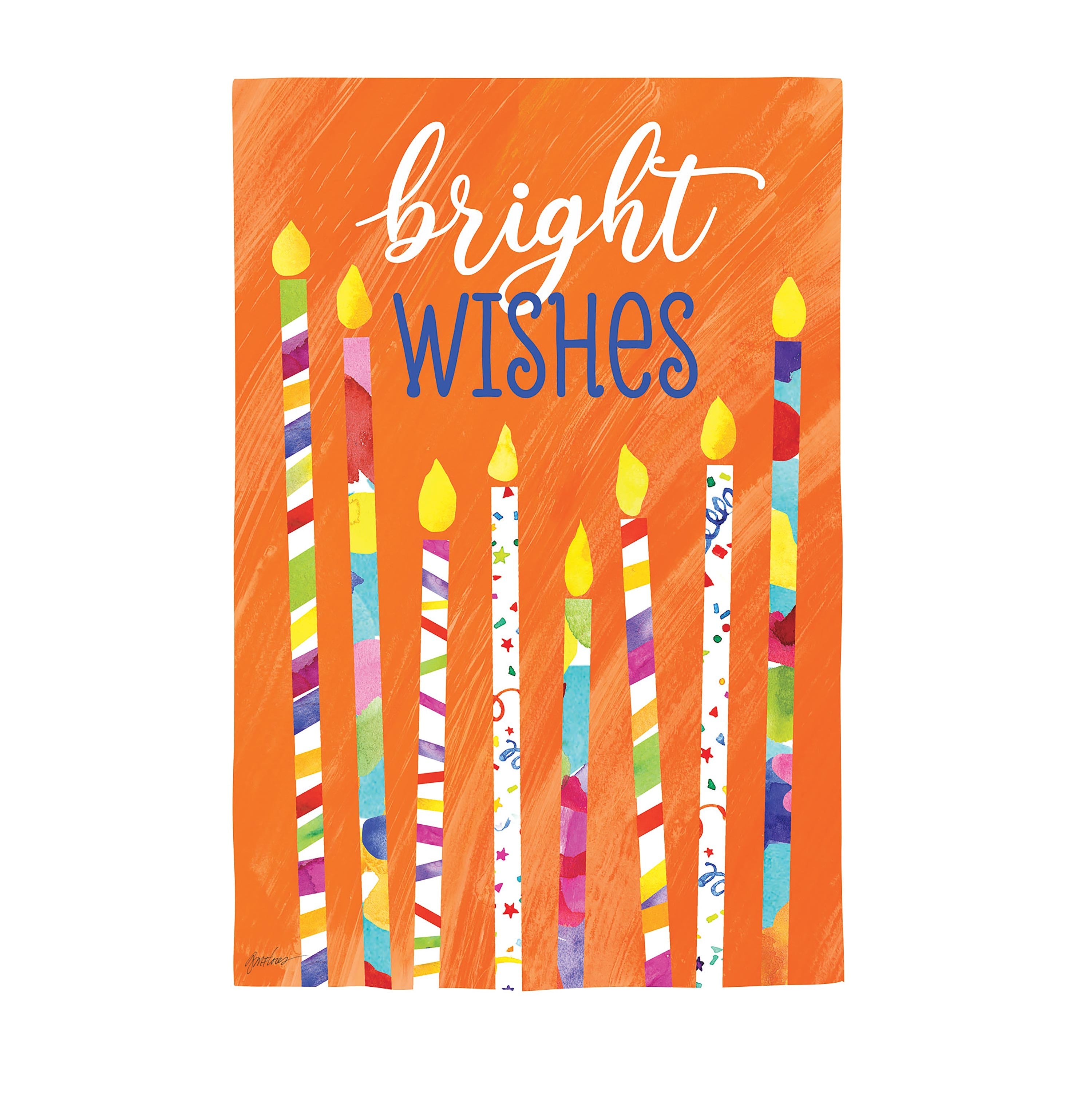 Birthday Party Reversible Suede House Flag