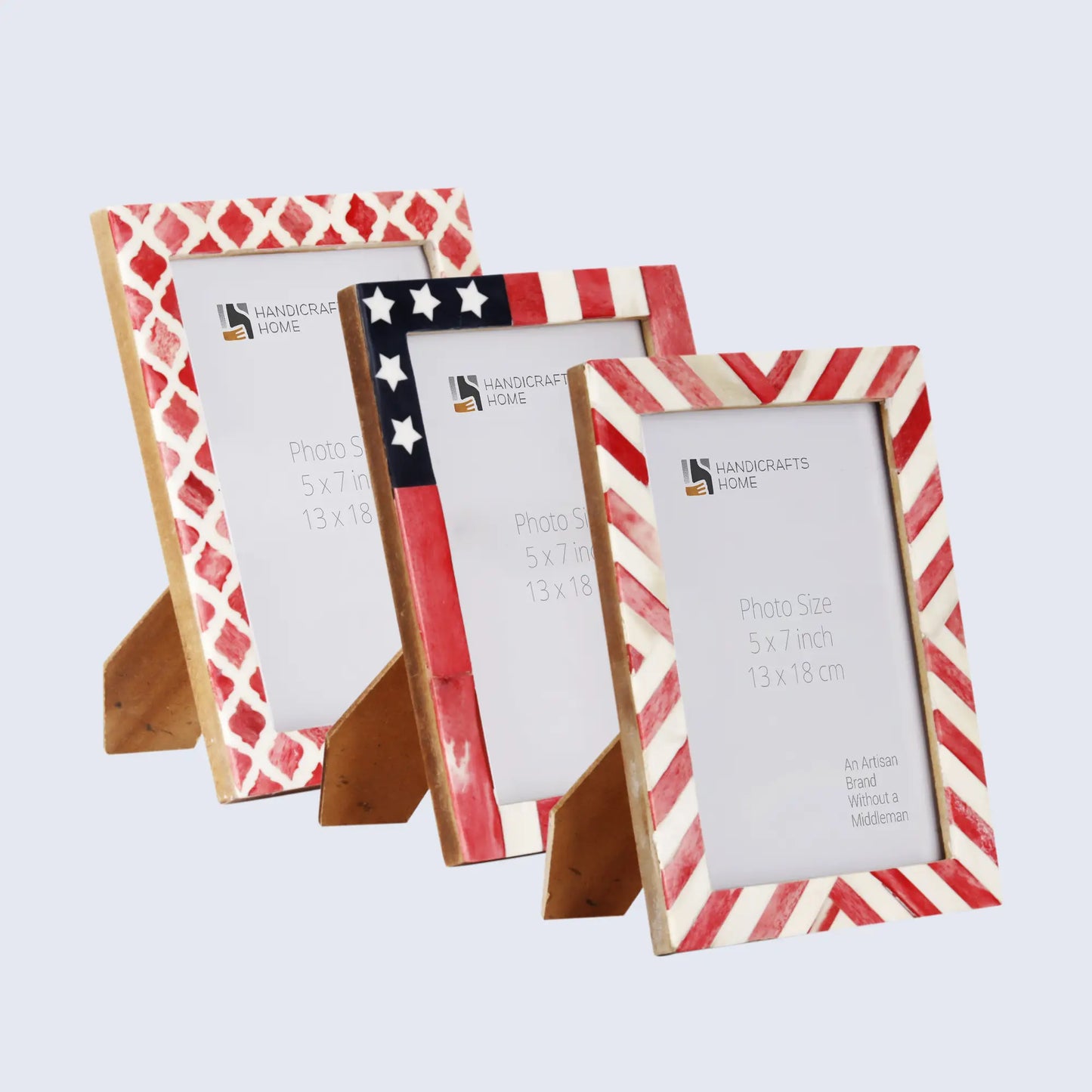 5x7 Picture Frames Combo Pack of 3- The Glory Collection