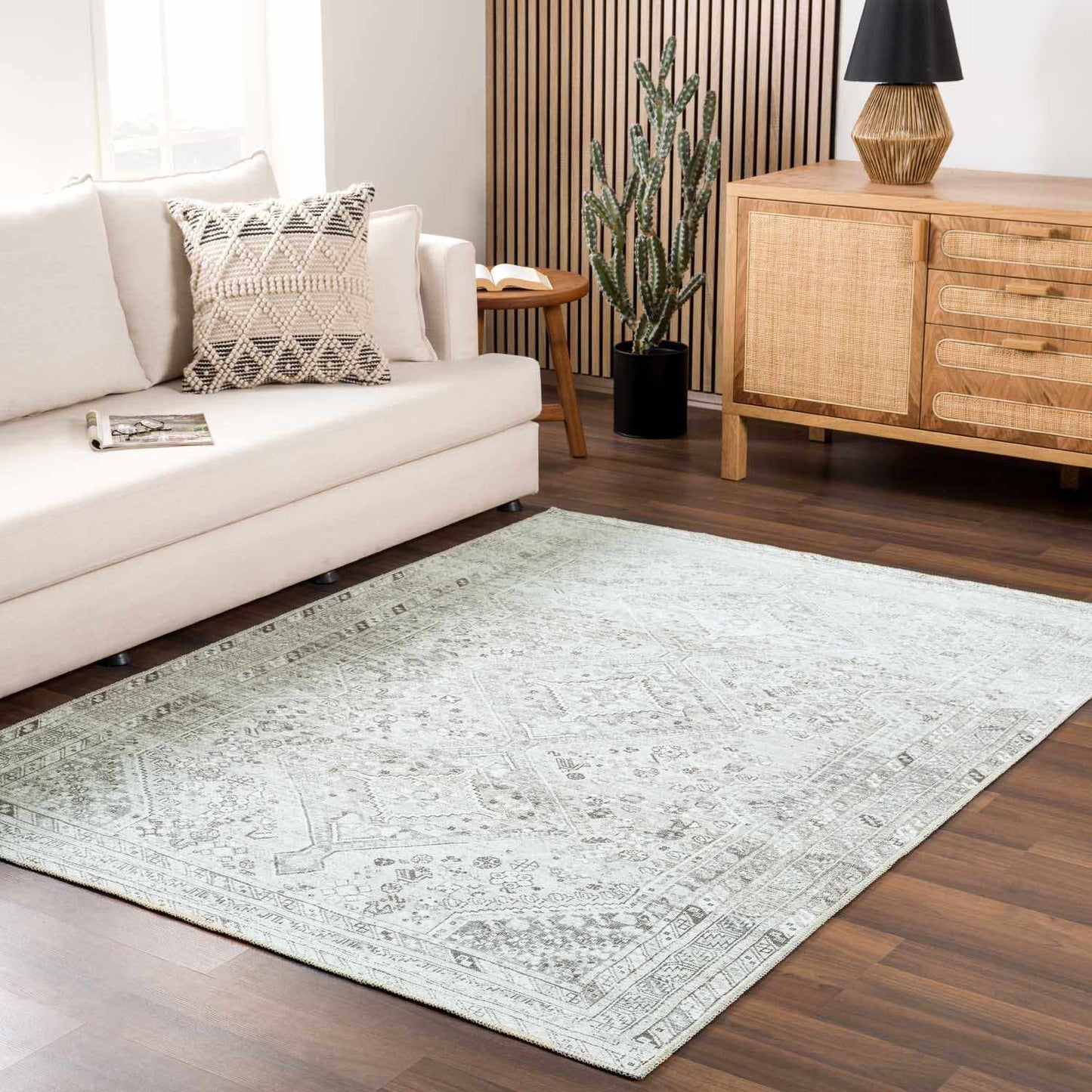 Barny Sage Soft Wash Rug - Cozy & Washable Comfort