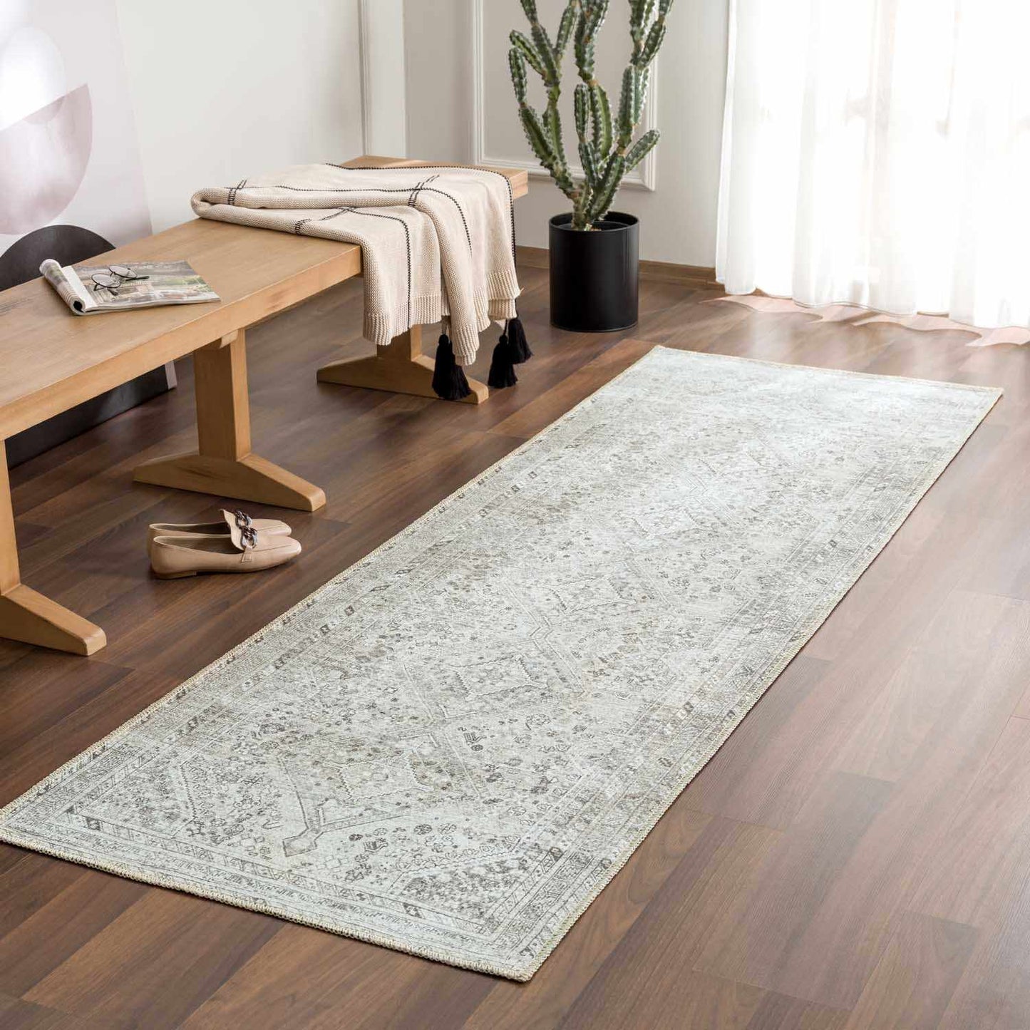 Barny Sage Soft Wash Rug - Cozy & Washable Comfort