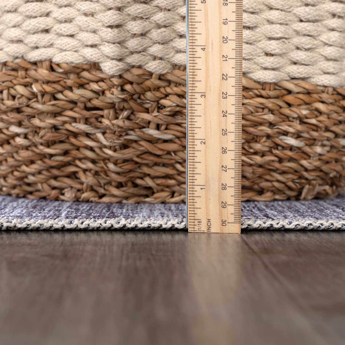 Barny Gray Blue Cozy Washable Rug Delight
