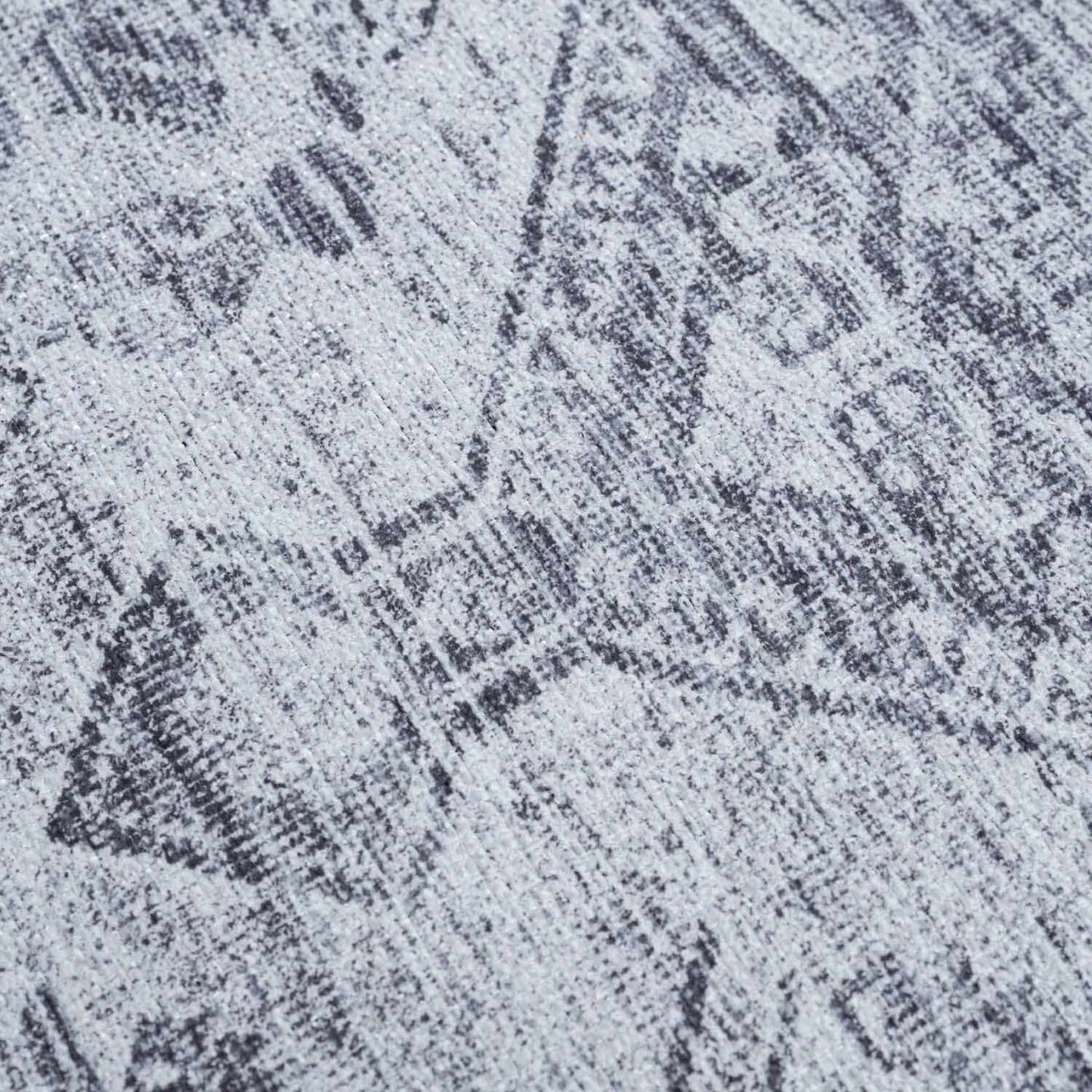 Barny Gray Blue Cozy Washable Rug Delight