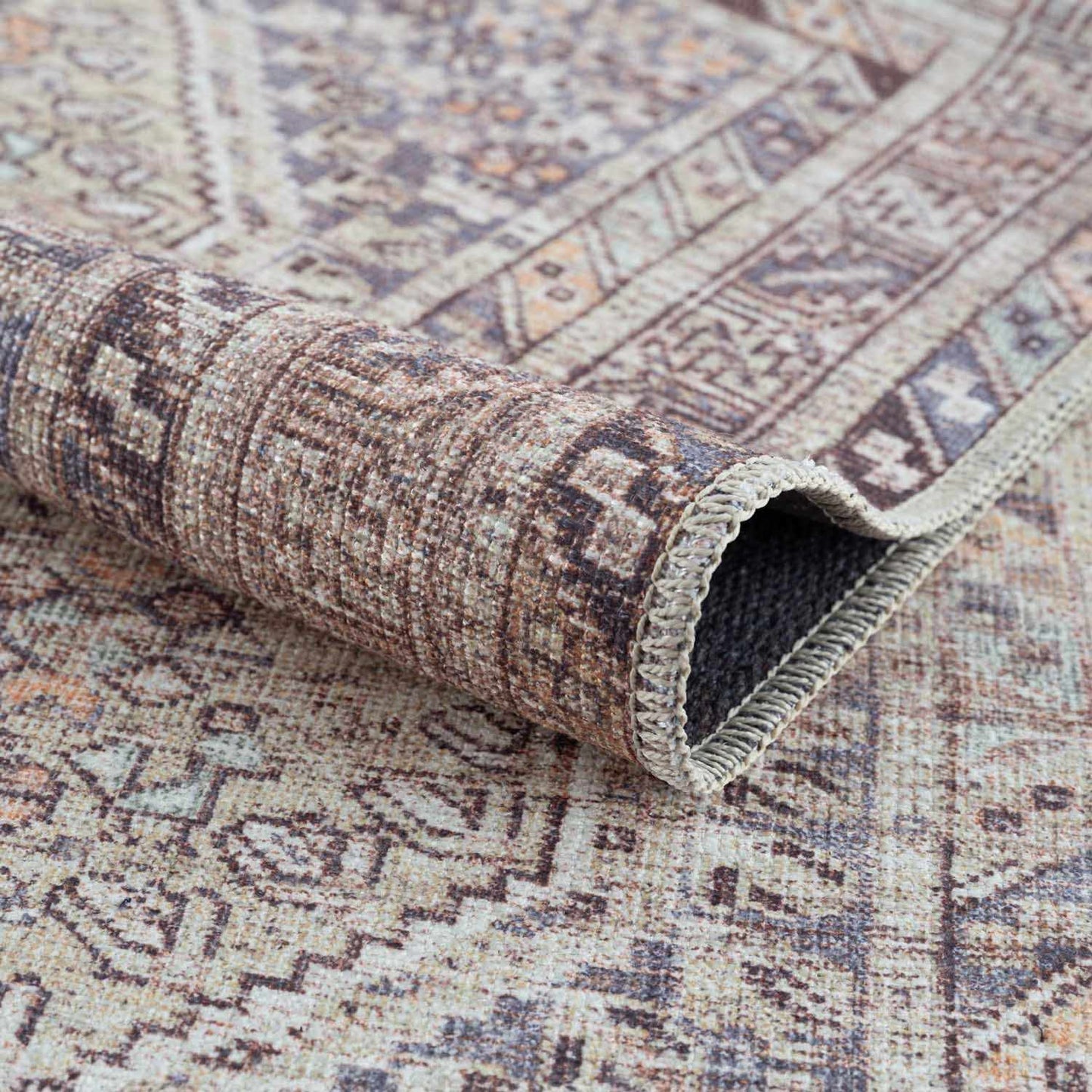 Barny Tan Rug - Washable