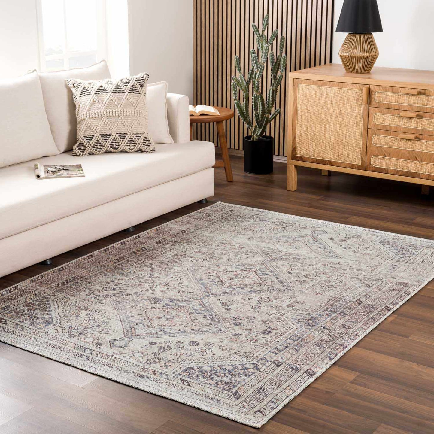 Barny Tan Rug - Washable