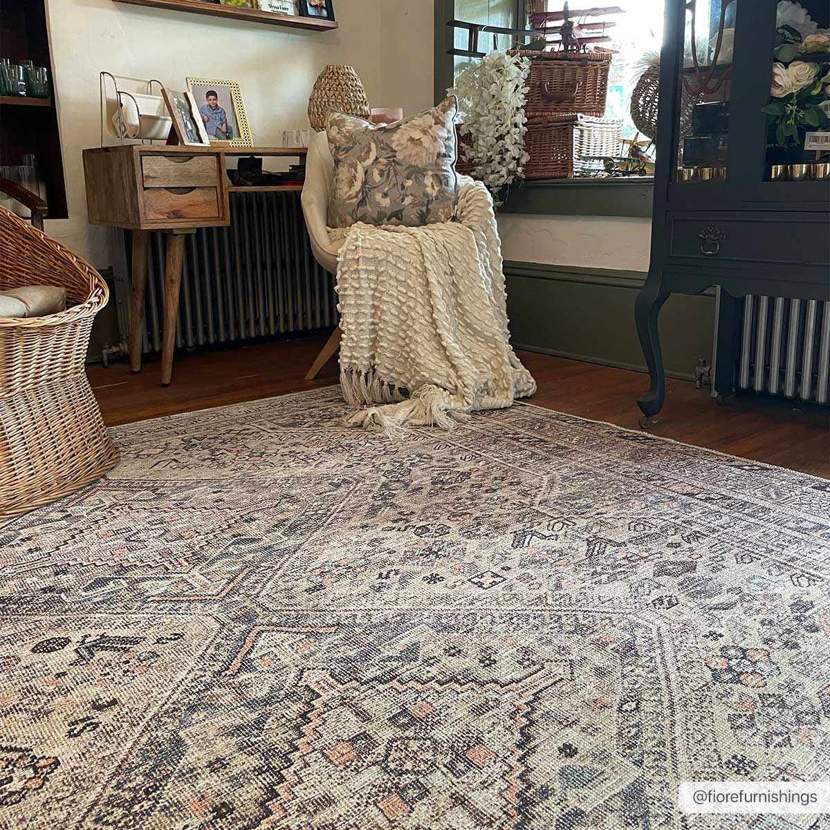Barny Tan Rug - Washable