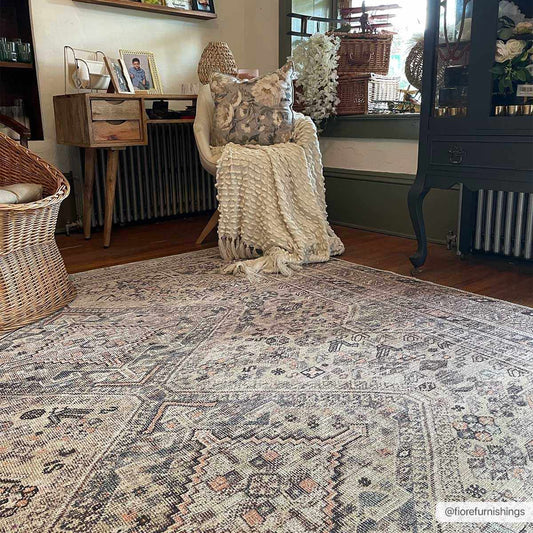 Barny Tan Rug - Washable