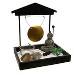 Desktop Zen Garden with Buddha and  Gong Relaxation Set