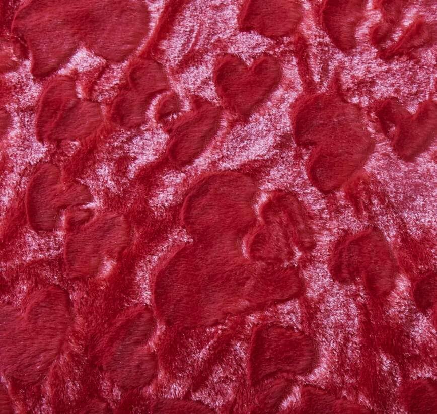 Candy Apple Red Luxury Faux Fur Euro Pillow Cover - Vibrant Red