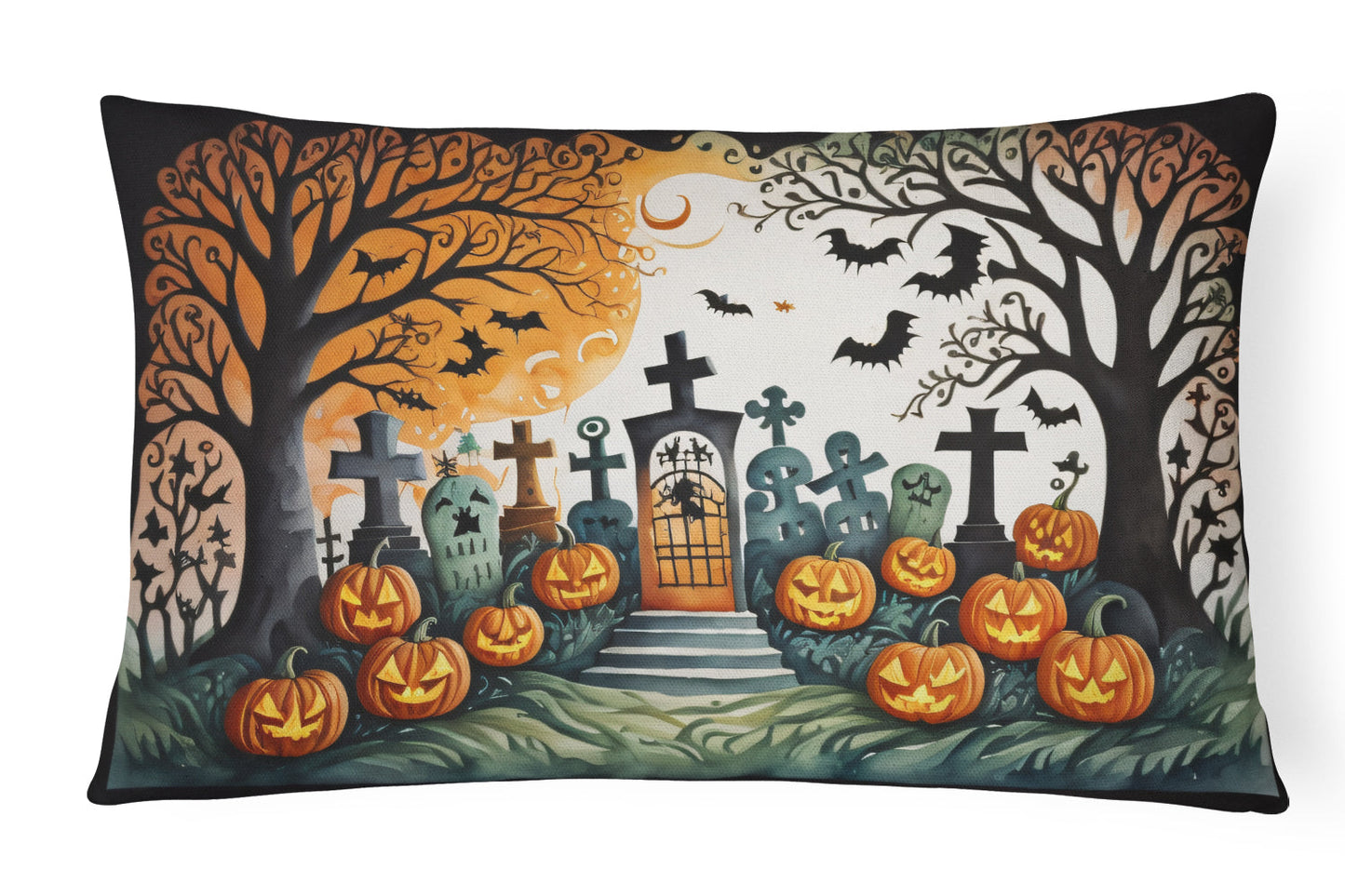 Spooky Skeletons Throw Pillow