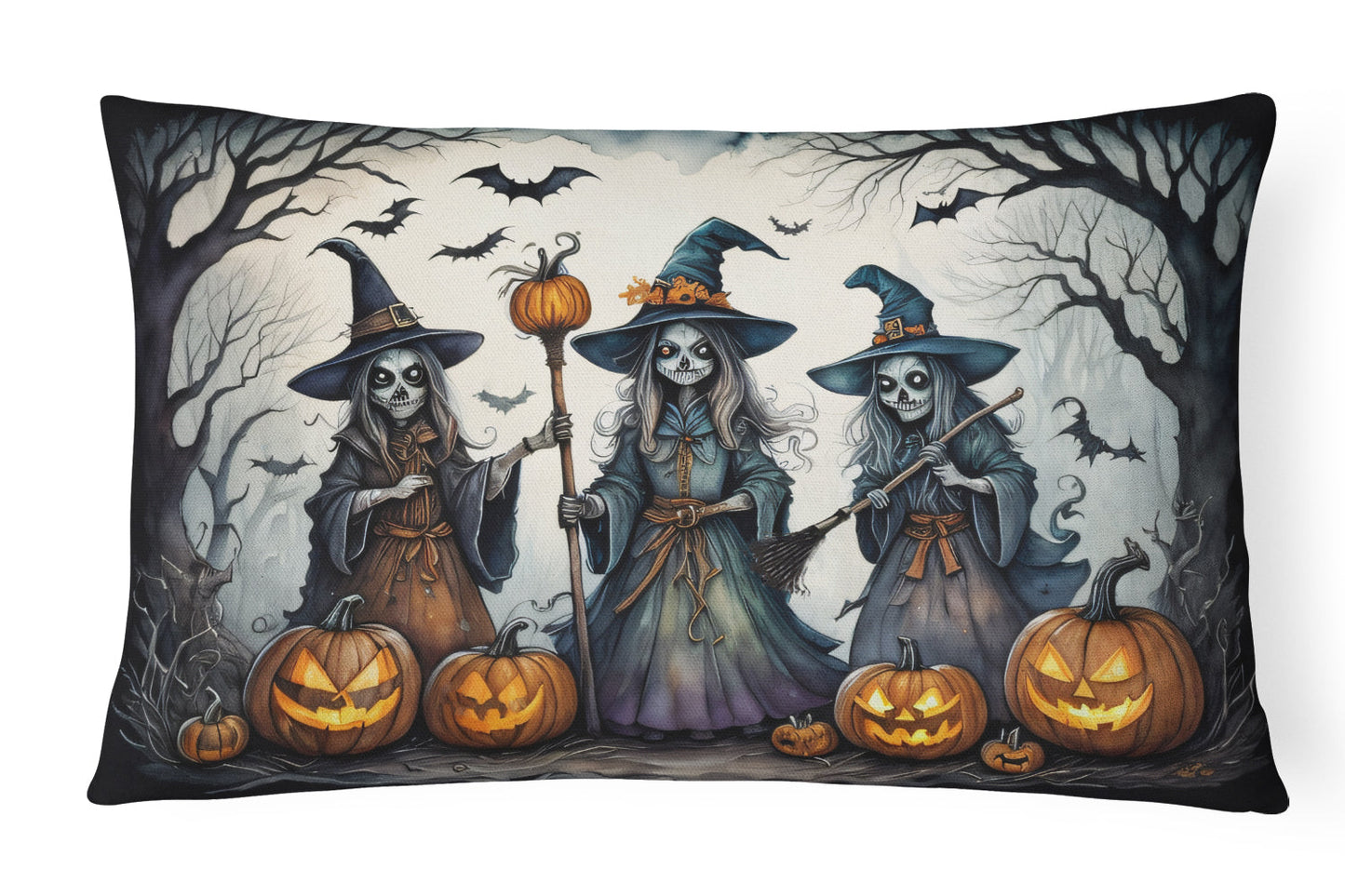Witchy Vibes Halloween Throw Pillow