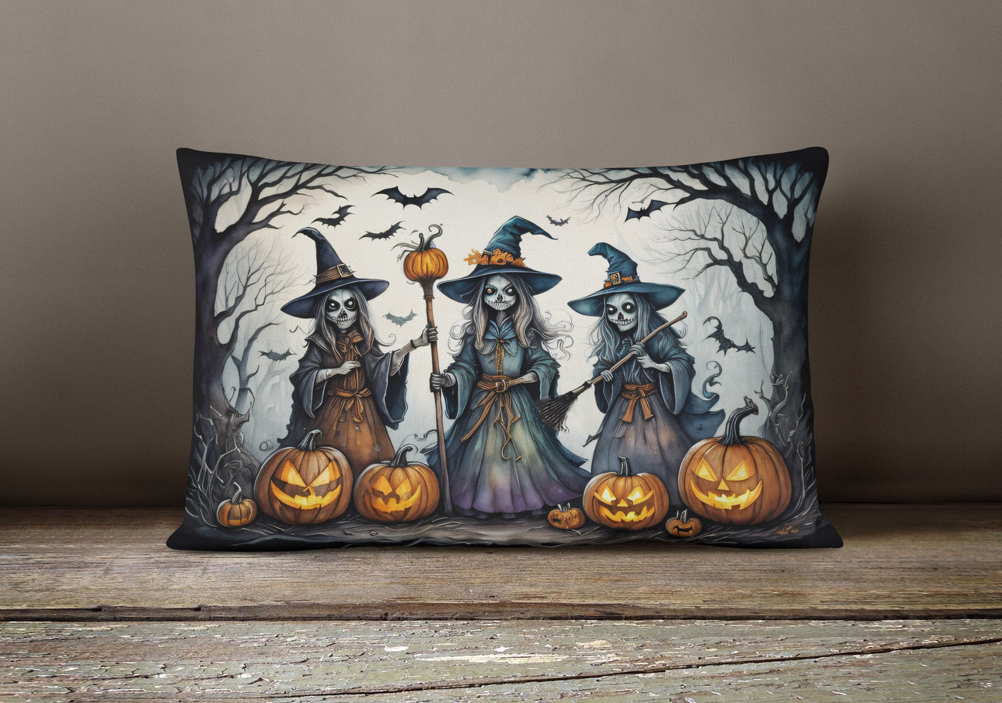 Witchy Vibes Halloween Throw Pillow
