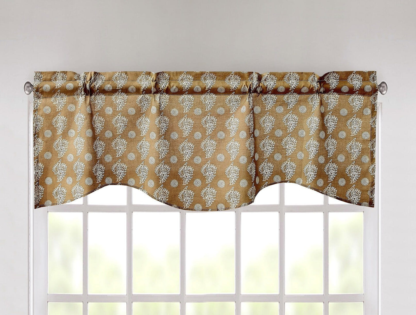 Bed in a Bag Bundle Set - Bohemian Paisley Dreams Floral Olive Brown Patchwork Bedspread Set (JHW885)