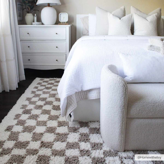 Taupe Shag Rug