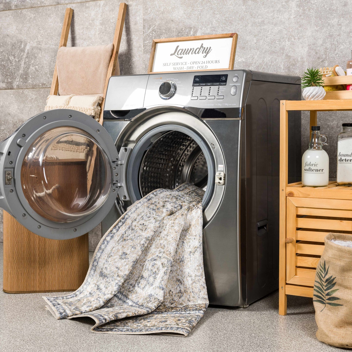 Arias Luxe Washable Area Rug