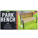 Solid Wood & Steel Park Bench