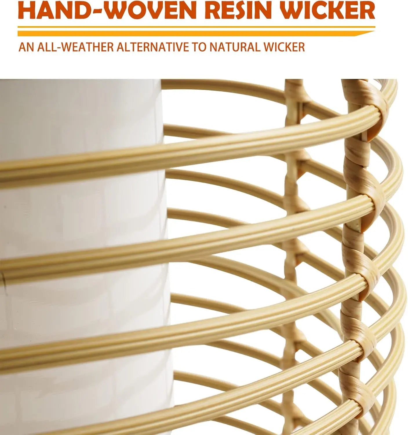 Boho Solar Wicker Floor Lamps, Set of 2, Outdoor LED