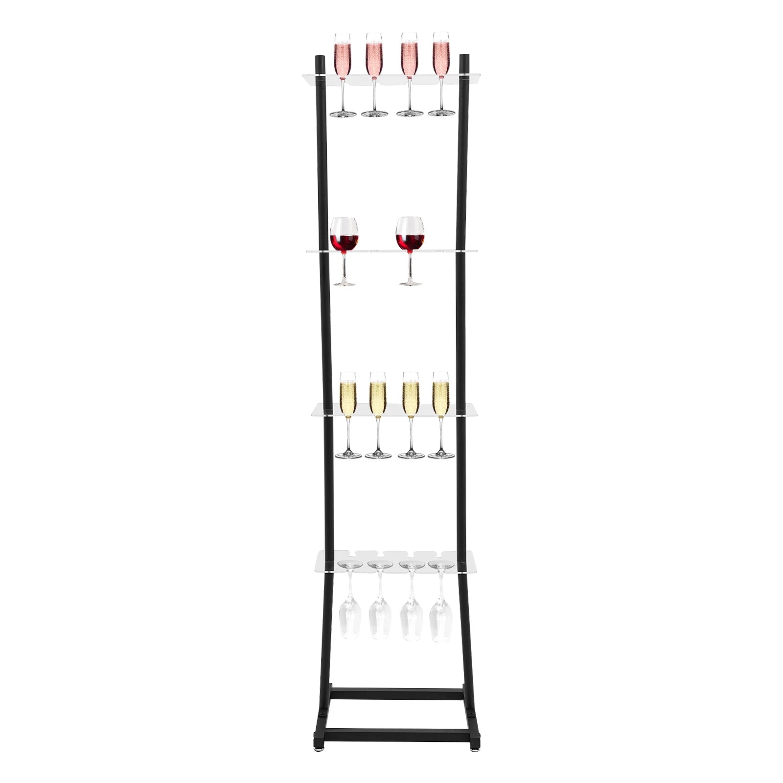 4-Tier Party Champagne Glass Holder & Display Stand