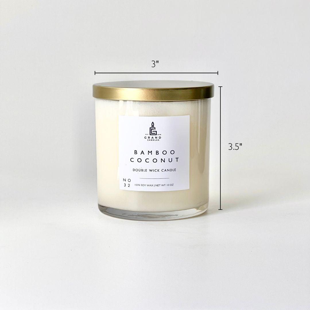 Bamboo Coconut Coastal Candle - Tropical Paradise Escape
