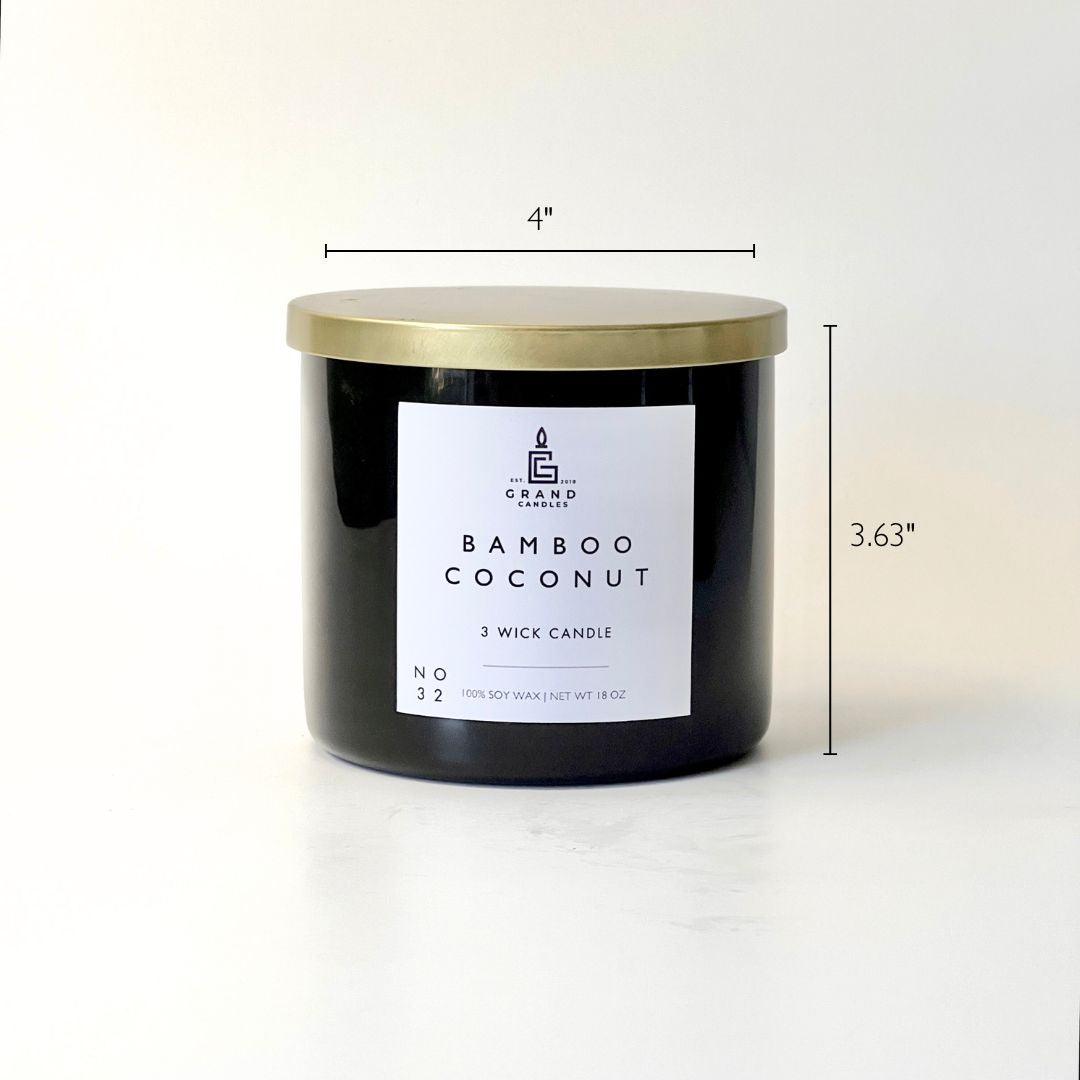 Bamboo Coconut Coastal Candle - Tropical Paradise Escape