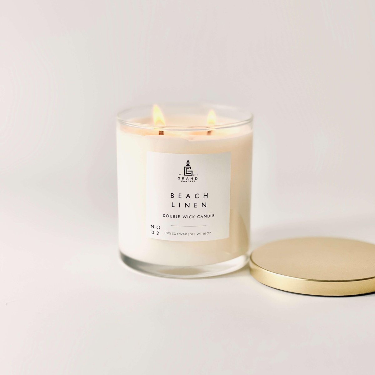 Beach Linen Coastal Candle - Fresh Ocean Breeze