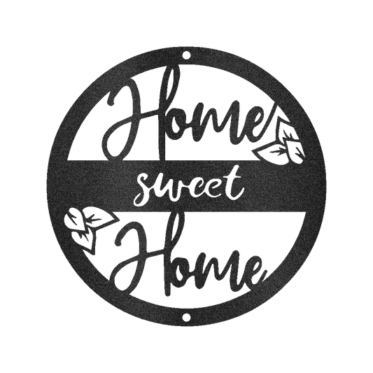 Home Sweet Home Metal Sign - Custom Housewarming Wedding Anniversary Gift