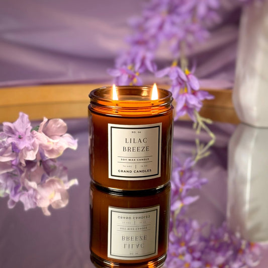 Lilac Breeze Garden Candle - Spring Floral Serenity