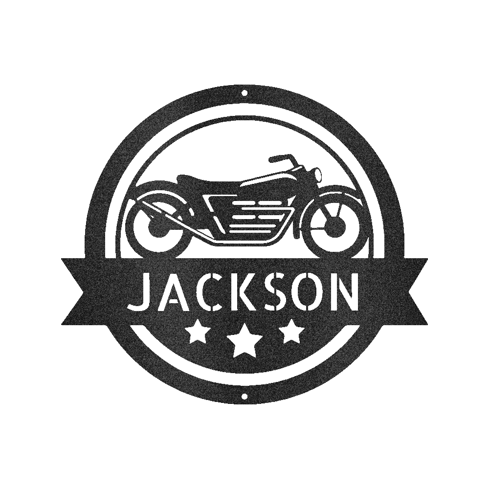 Custom Motorcycle Enthusiast Metal Sign - Personalized Rider Pride Wall Art