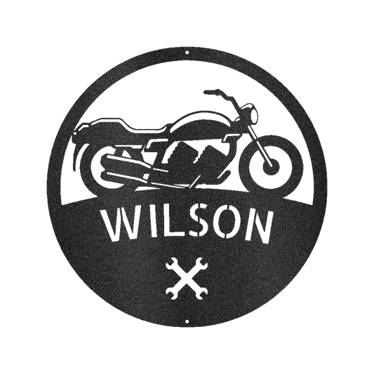 Custom Motorcycle Personalized Steel Sign - Personalized Biker Legacy Wall Art Gift