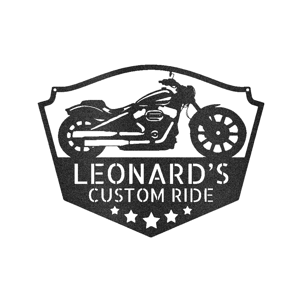 Custom Motorcycle Decor Metal Sign - Personalized Biker Garage Sanctuary Wall Art