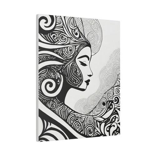 Wall Decor - Giclee Poster Art Print - Female Black Line Art Print