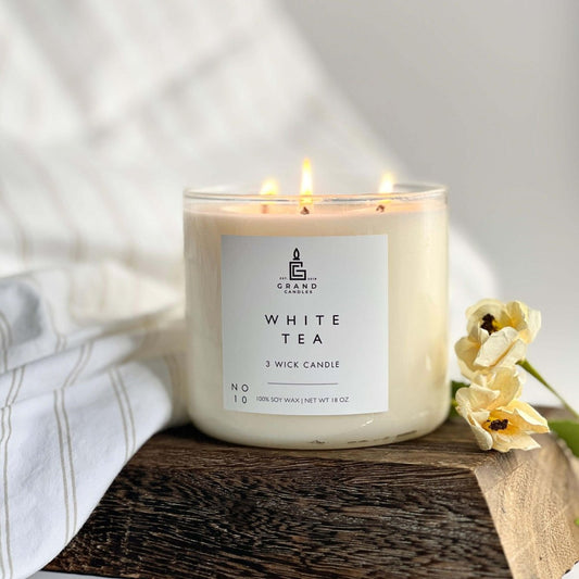 White Tea Tranquility Candle - Spa-Inspired Serenity